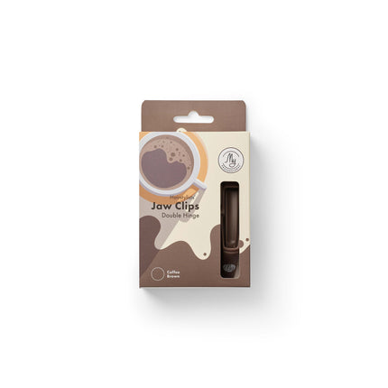 My - Jaw Clips Coffee brown 4 stk  11,5cm (strong clips)