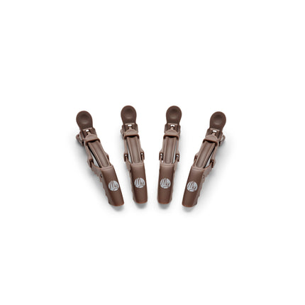 My - Jaw Clips Coffee brown 4 stk  11,5cm (strong clips)