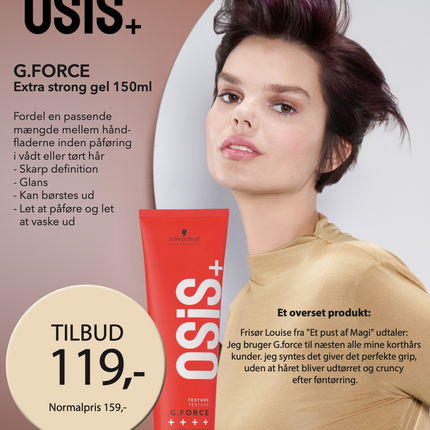 A5 Tilbudsseddel OSIS G-Force 119,-