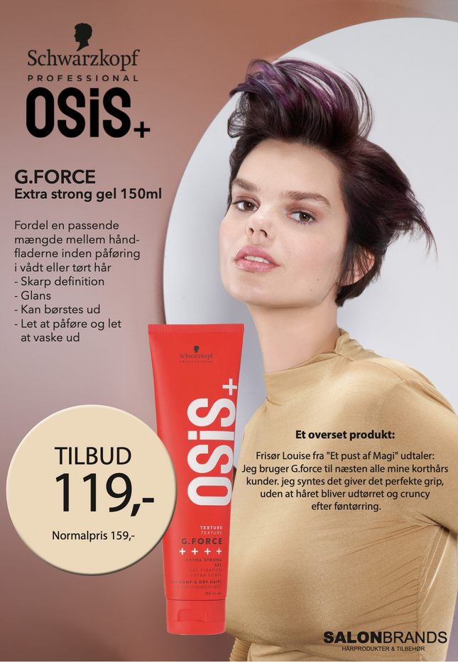 A5 Tilbudsseddel OSIS G-Force 119,-