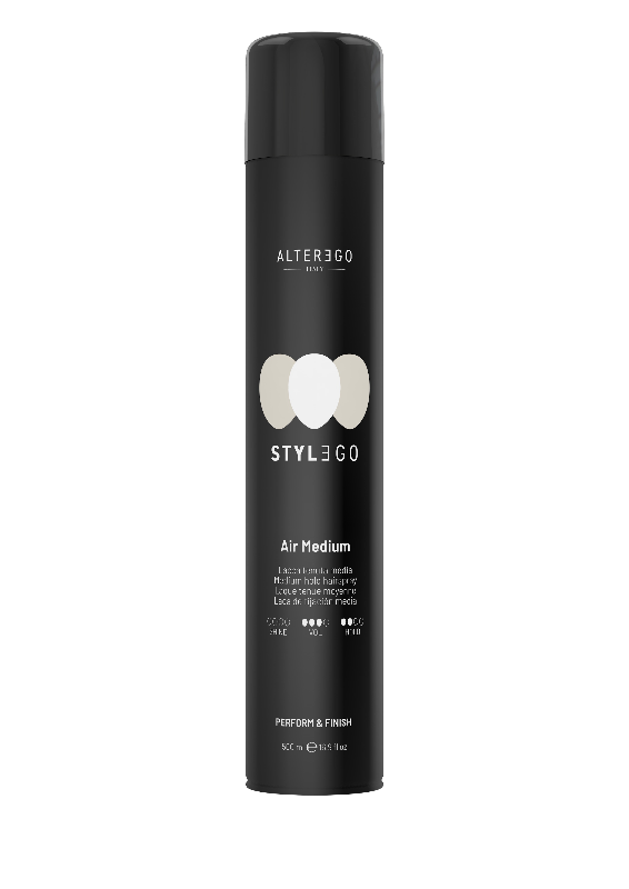 AlterEgo STYLEGO Air Medium Hairspray 500ml NEW DESIGN