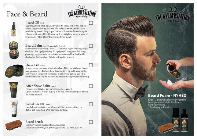 Barberstation brochure t/afkrydsning A5 (dansk)