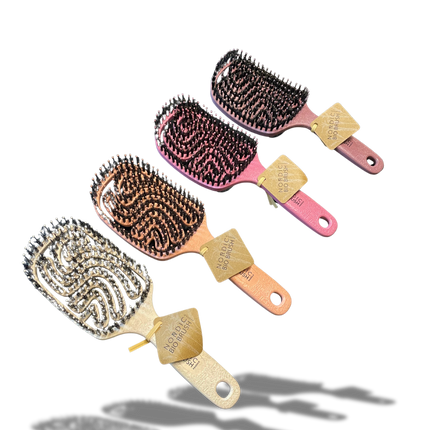 Nordic Bio brush Paddle m/svinehår & pigge NEW