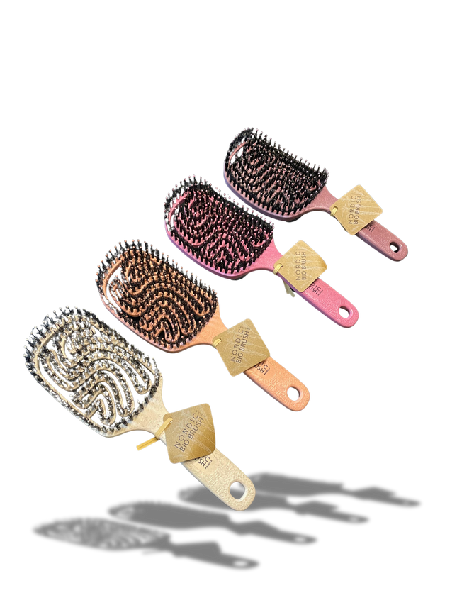 Nordic Bio brush Paddle m/svinehår & pigge NEW