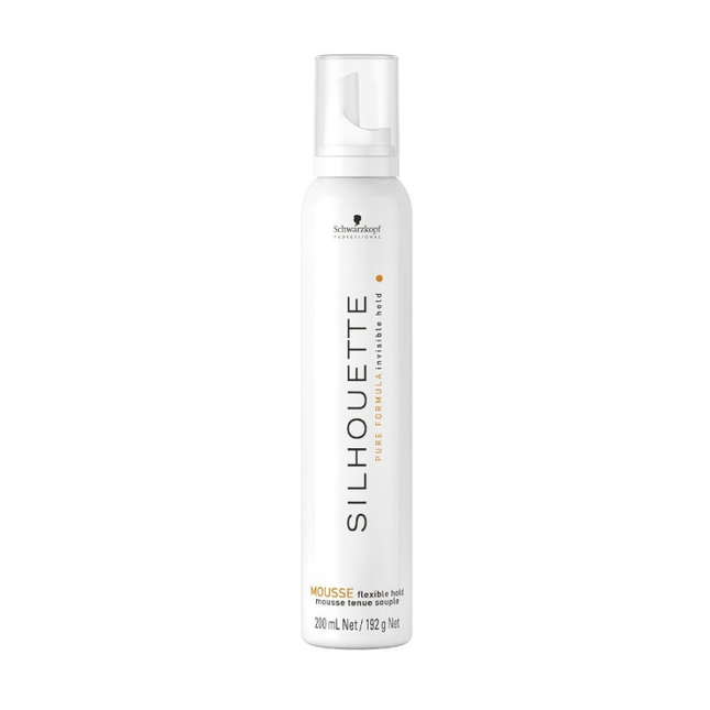 SILHOUETTE Mousse 200ml hvid - flex hold