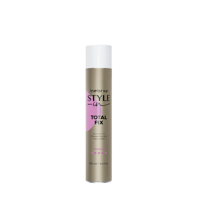 Inebrya STYLE-in TOTAL FIX Extra Strong Hairspray 500ml New Design