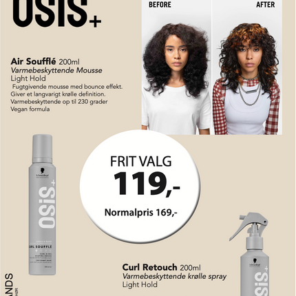 A5 Tilbudsseddel OSIS Curl NEW 119,- (Tur 6)