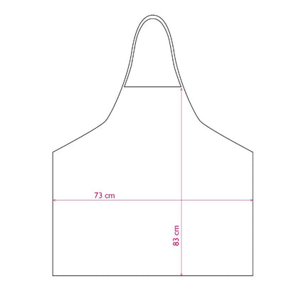 Farve forklæde Neon Sort BasicApron