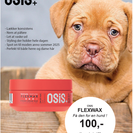 A5 Tilbudsseddel OSIS FlexWax 100,-