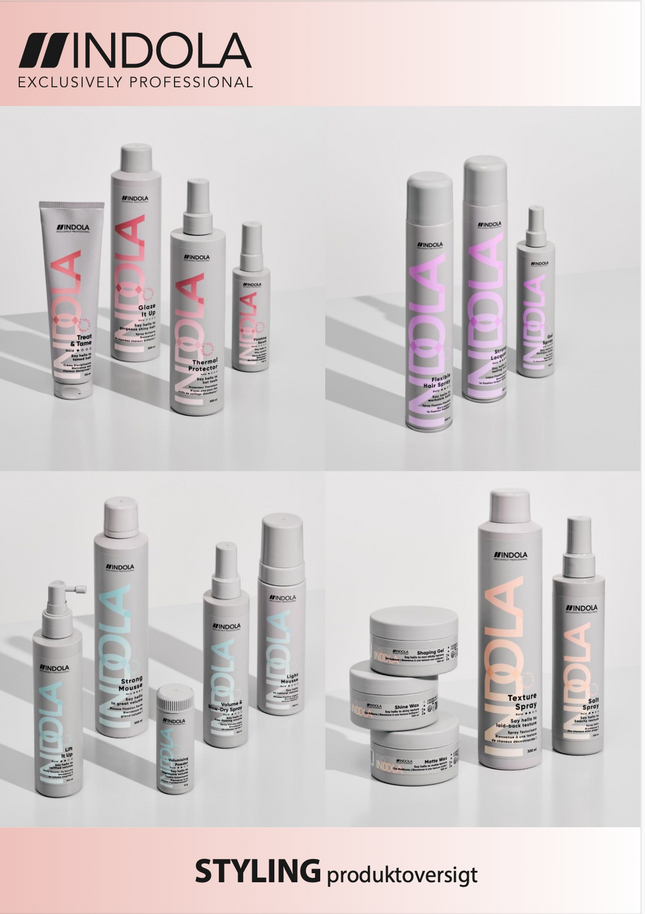 INDOLA Styling kundebrochure A5 2025