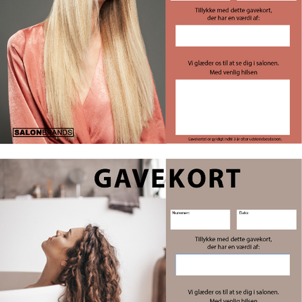 Gavekort SalonBrands 8stk