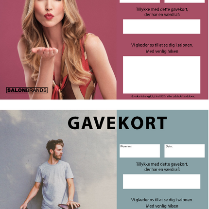 Gavekort SalonBrands 8stk