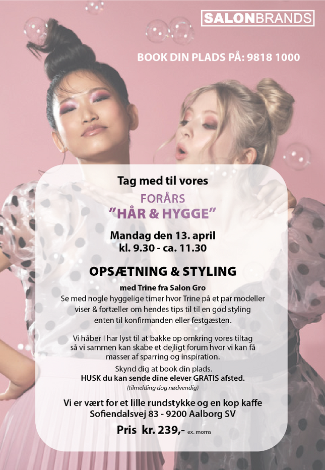 Inspiration/opsætning kursus mandag 13/4-26