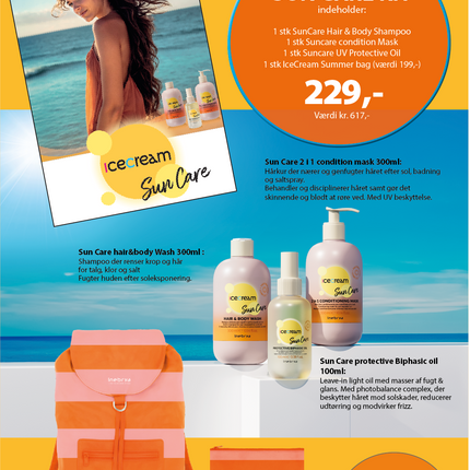A5 Tilbudsseddel IceCream SunCare sæt 229,-