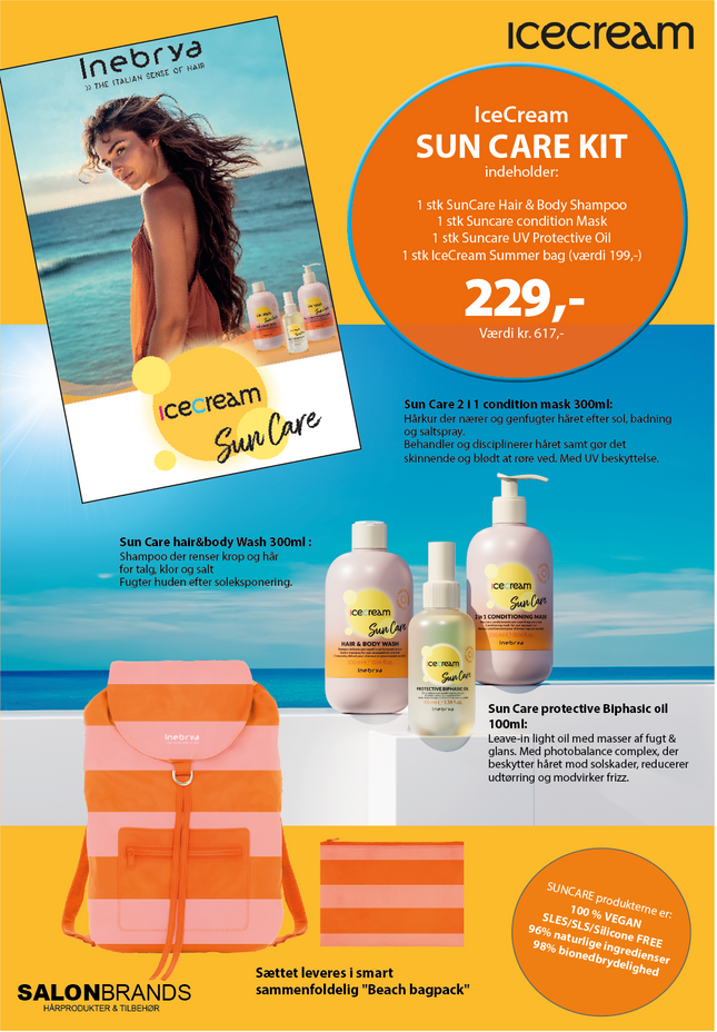 A5 Tilbudsseddel IceCream SunCare sæt 229,-