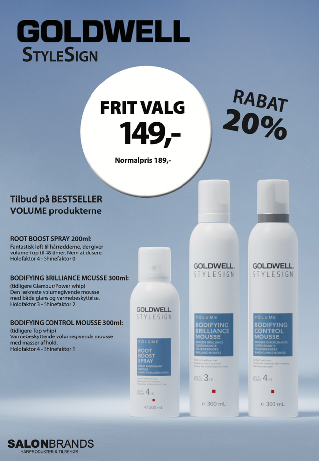 A5 Tilbudsseddel StyleSign Volume 149,-
