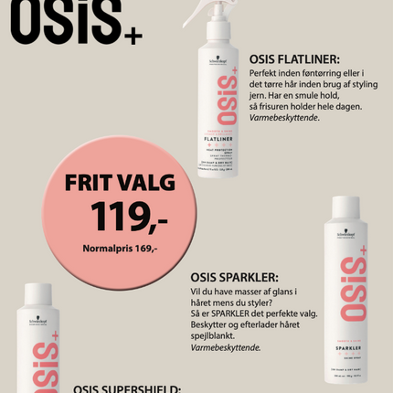 A5 Tilbudsseddel OSIS varmebeskyttelse 119,-