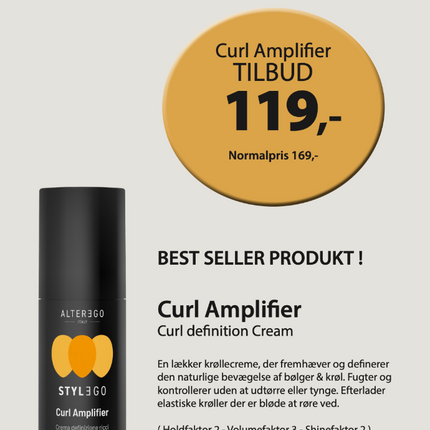 A5 Tilbudsseddel AlterEgo Curl Amplifier 119,-