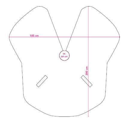Trend Design Balayge slag lang bagpå ( Art nr. 92204 )