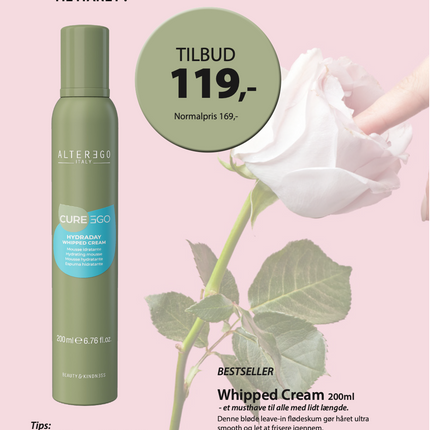 A5 Tilbudsseddel Whipped Cream 119,- (tur 8)