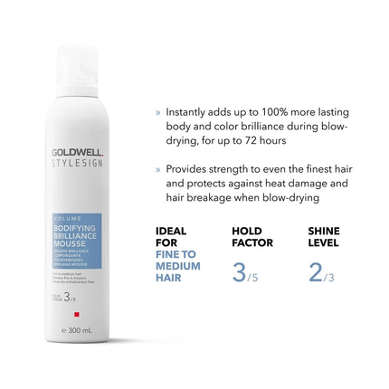 Goldwell StyleSign Bodifying Brilliance Mousse 300ml Hold 3 (Glamour/Power Whip)