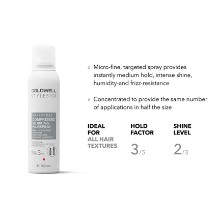 Goldwell StyleSign Compressed Working HairSpray 150ml NEW PRODUCT